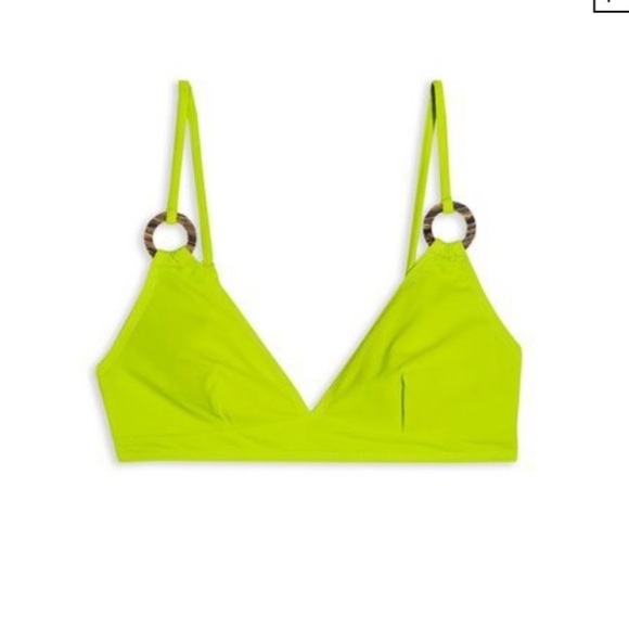 🌴 Topshop lime green triangle bikini top - Picture 4 of 5